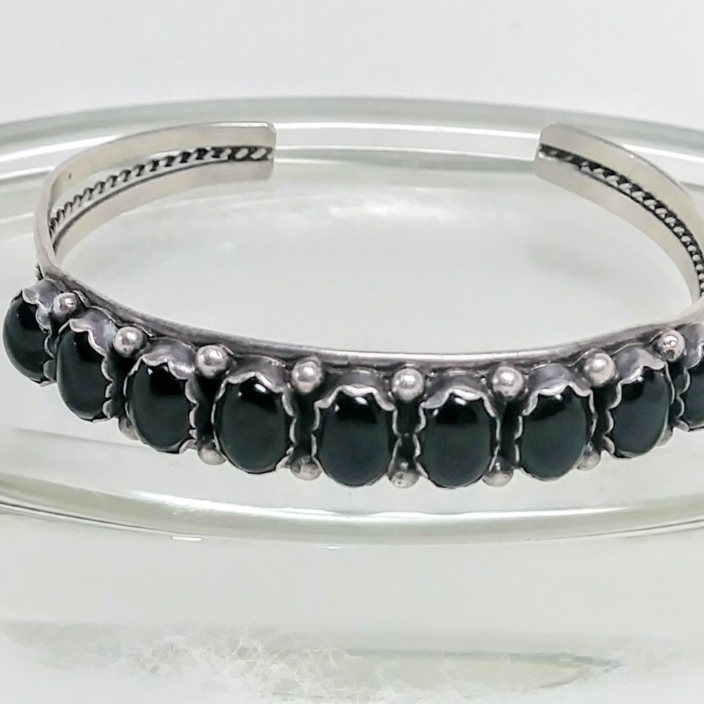 Native American Spencer Onyx Row Bracelet
